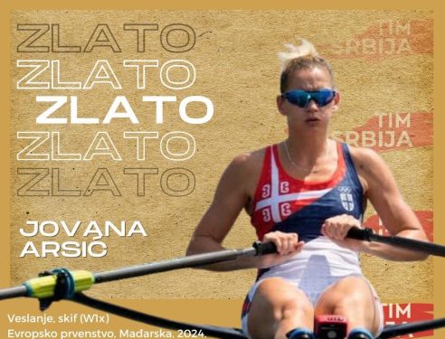 Veslačica Jovana Arsić osvojila zlatnu medalju na Evropskom prvenstvu u Segedinu!