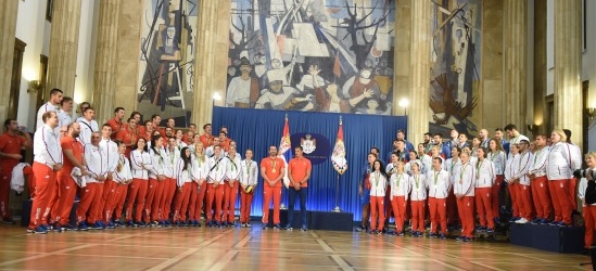 Olimpijci na prijemu kod predsednika Republike Srbije