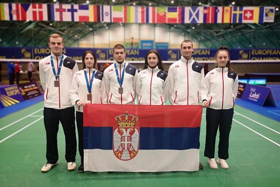 Dve bronzane medalje za Srbiju na juniorskom EP u badmintonu