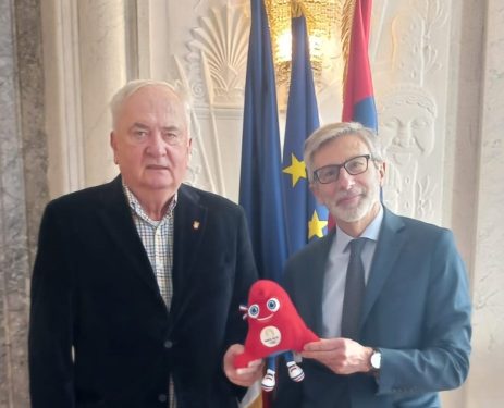 Predsednik OKS Božidar Maljković u poseti Ambasadi Francuske u Beogradu