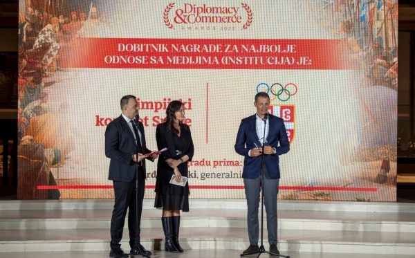 Olimpijski komitet Srbije kao institucija dobitnik nagrade “Diplomacy&Commerce” za najbolje odnose sa medijima u 2022. godini
