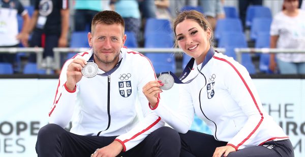 Miks dubl u tekbolu u sastavu Maja Umićević i Nikola Mitro osvojio srebrnu medalju na Evropskim igrama!