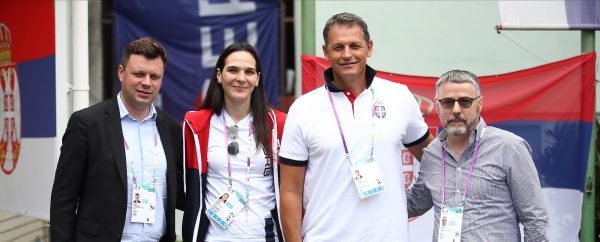 Diplomatsko osoblje Republike Srbije u Republici Sloveniji u poseti našim sportistima u Sportskom selu u Mariboru