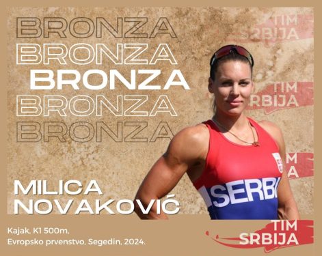 Kajakašica Milica Novaković osvojila bronzanu medalju na Evropskom prvenstvu u Segedinu!