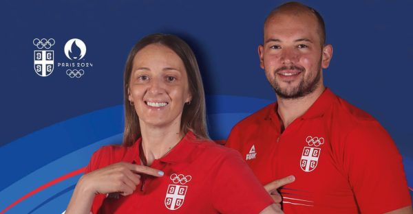 Maja Ognjenović i Dušan Mandić nosioci zastave Srbije na ceremoniji otvaranja Olimpijskih igara u Parizu